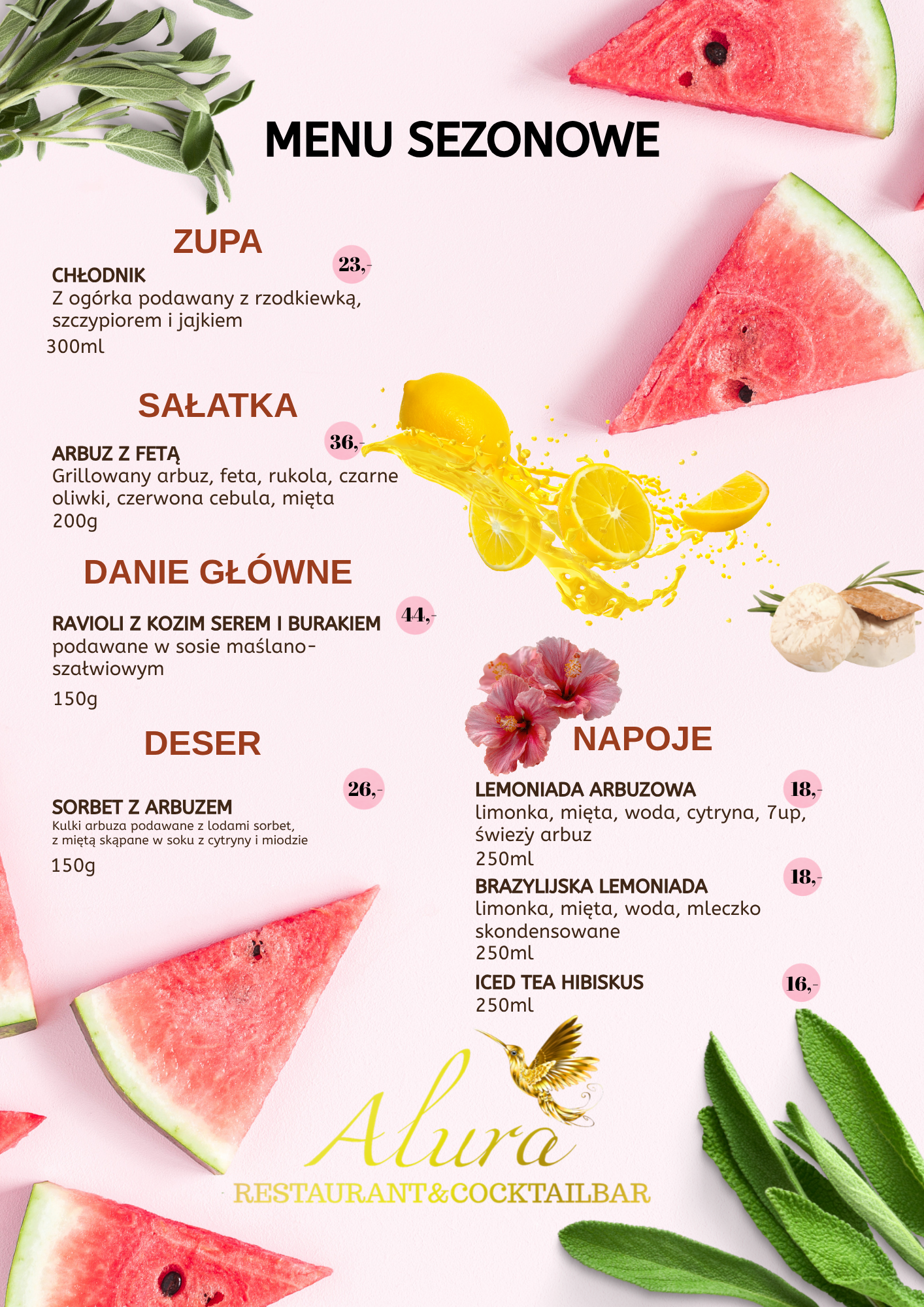 Menu sezonowe